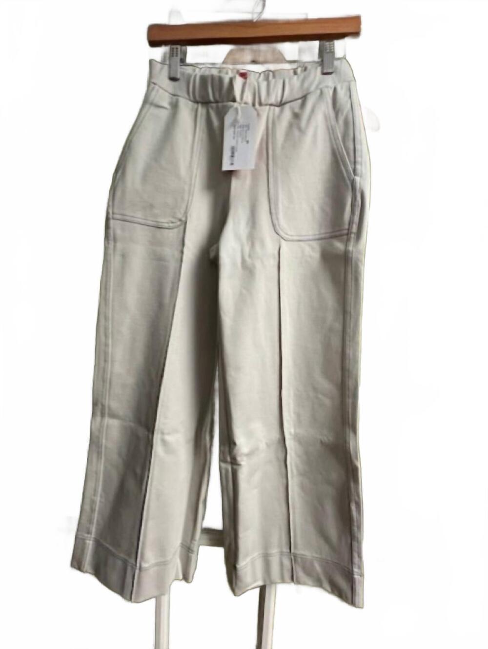 NEW VILAGALLO women's crudo pull on trouser in light khaki